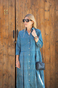 Audrey Blue dots dress