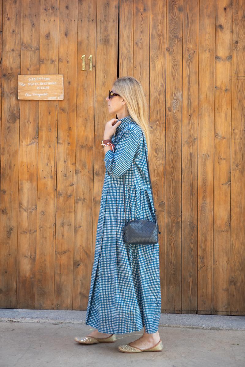 Audrey Blue dots dress