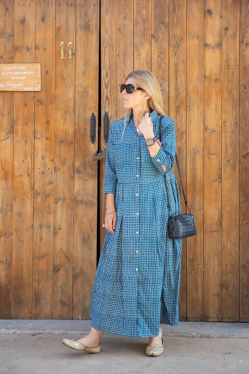Audrey Blue dots dress