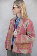 Load image into Gallery viewer, Old Kantha reversible short jacket
