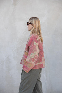 Old Kantha reversible short jacket