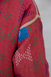 Old Kantha reversible short jacket