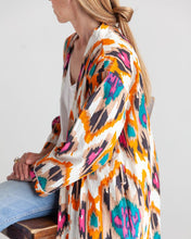 Load image into Gallery viewer, Cotton kimono ikat print
