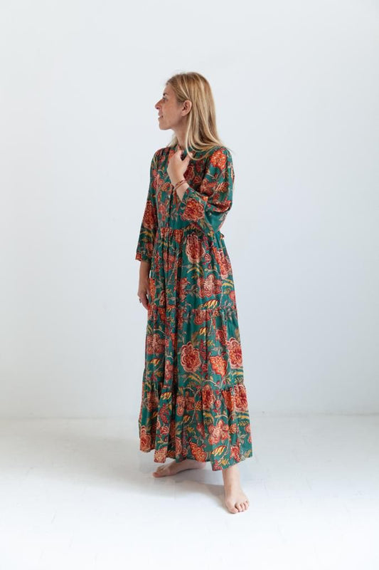 Loretta Dress Green
