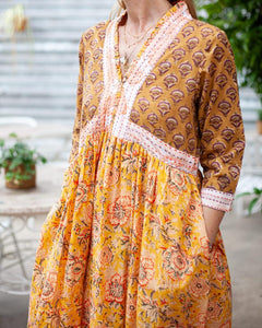 Sanjana Mustard Dress