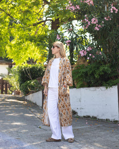 Cotton Ikat kimono