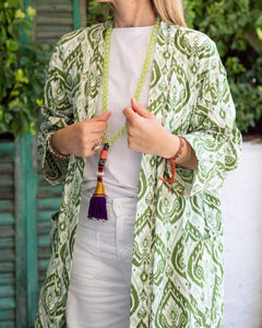 Cotton Ikat kimono