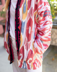 Short ikat + Suzani kimono