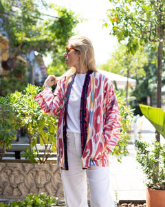 Short ikat + Suzani kimono