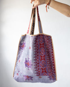 Reversible market kantha bag