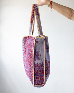 Reversible market kantha bag