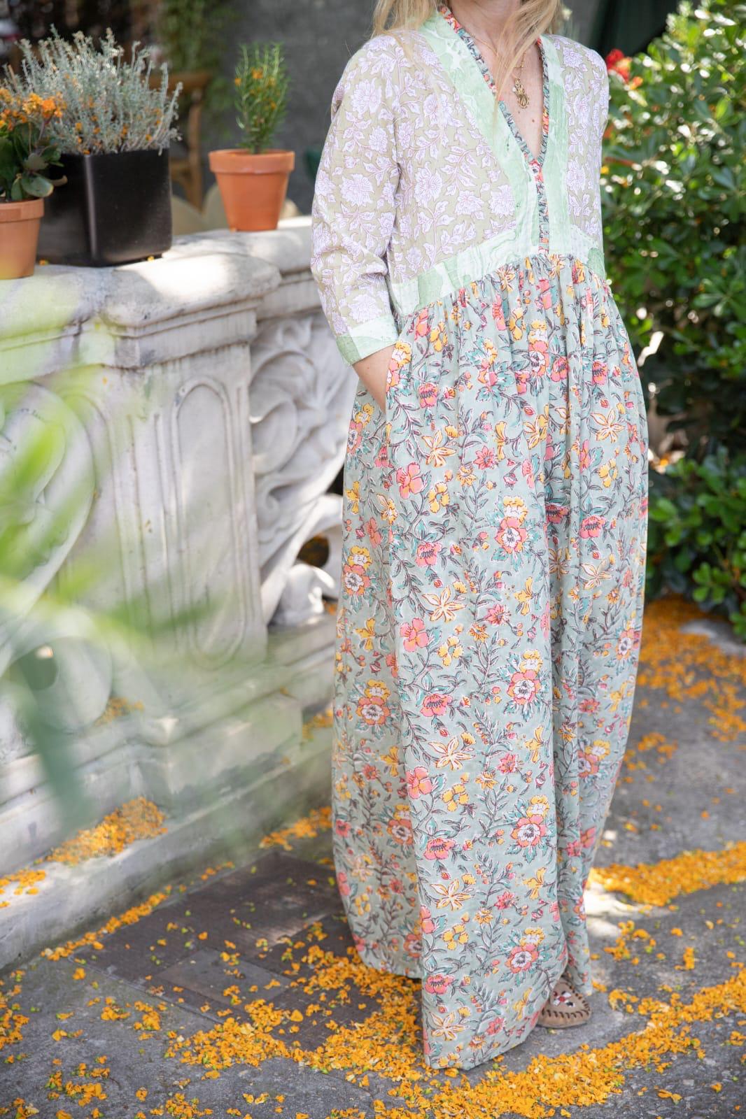 Sanjana Green Dress
