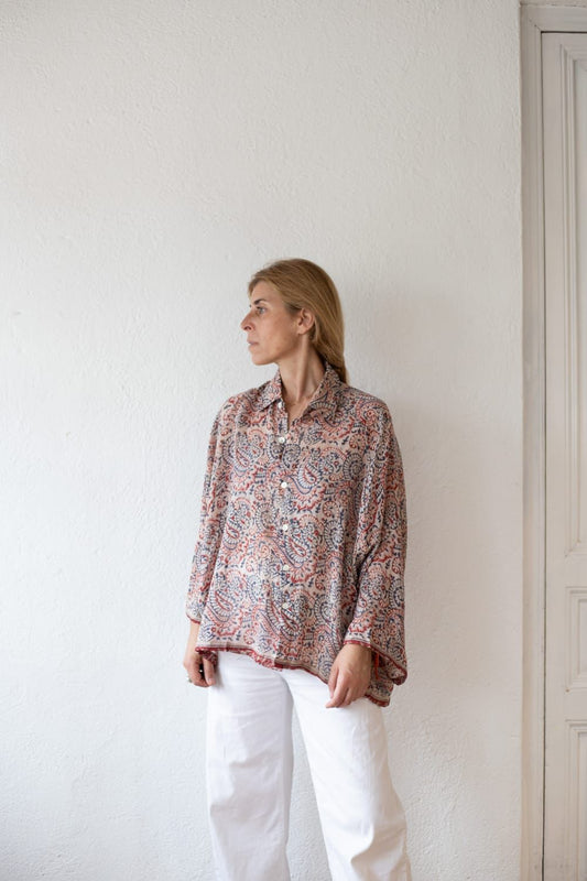 Cotton sari shirt
