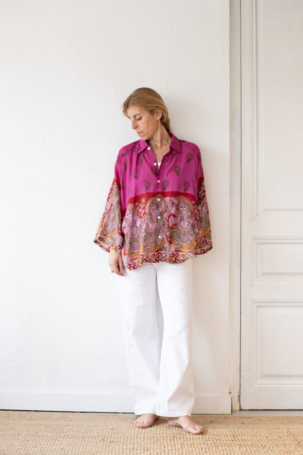 Cotton sari shirt