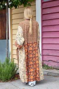 Patchwork cotton kimono
