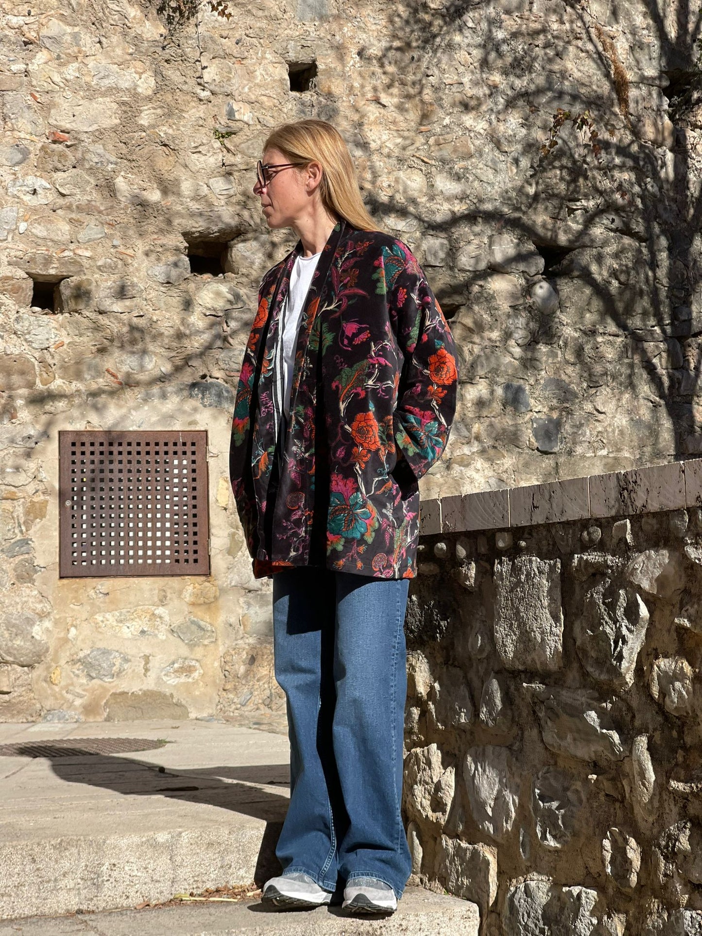 Velvet Kimono Short