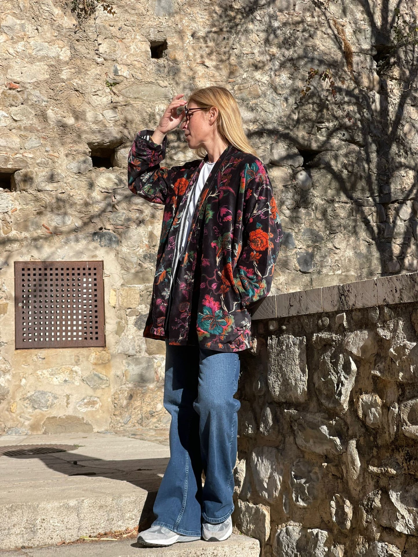 Velvet Kimono Short
