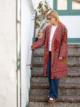 Load image into Gallery viewer, Vintage Kantha Jacket with Suzani embroidery
