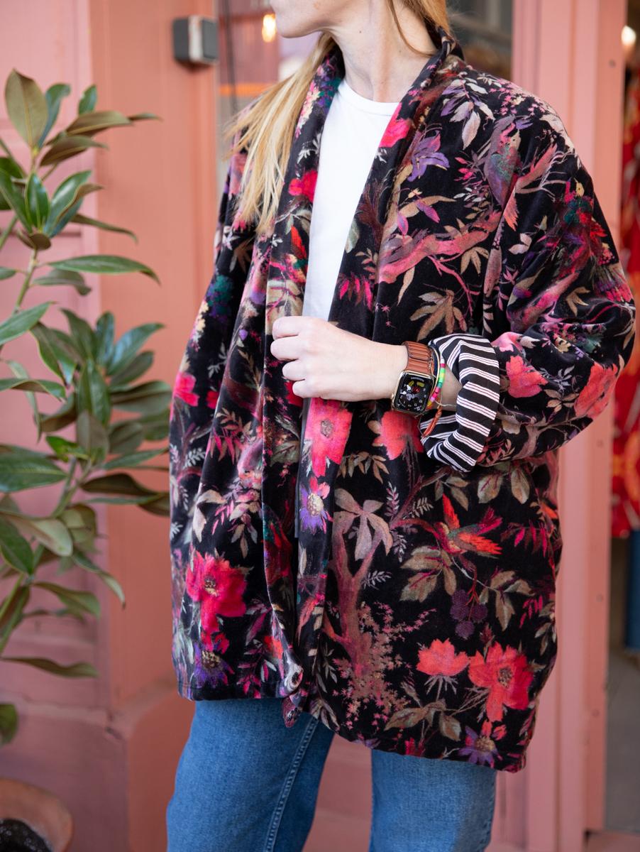Velvet Kimono Short