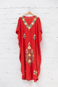 Long embroidered kaftan