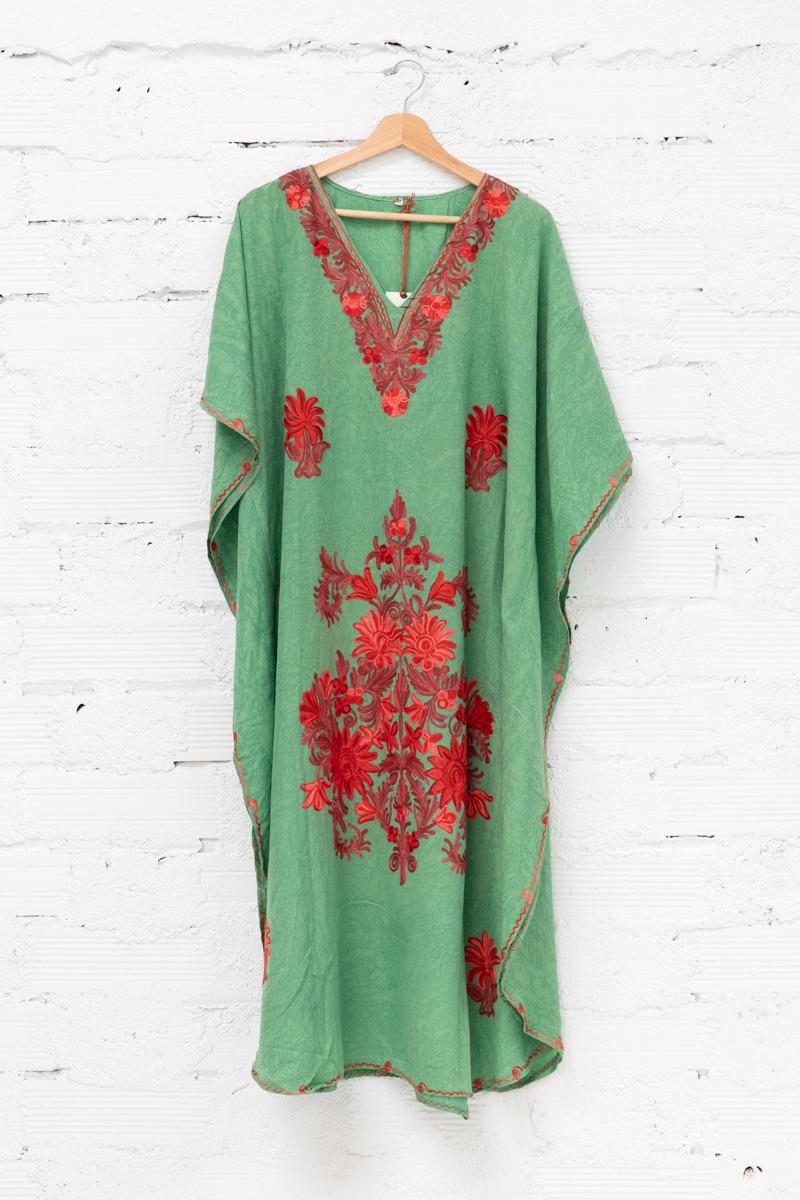 Long embroidered kaftan