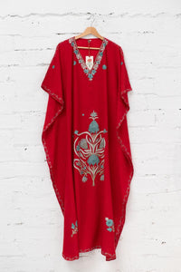 Long embroidered kaftan