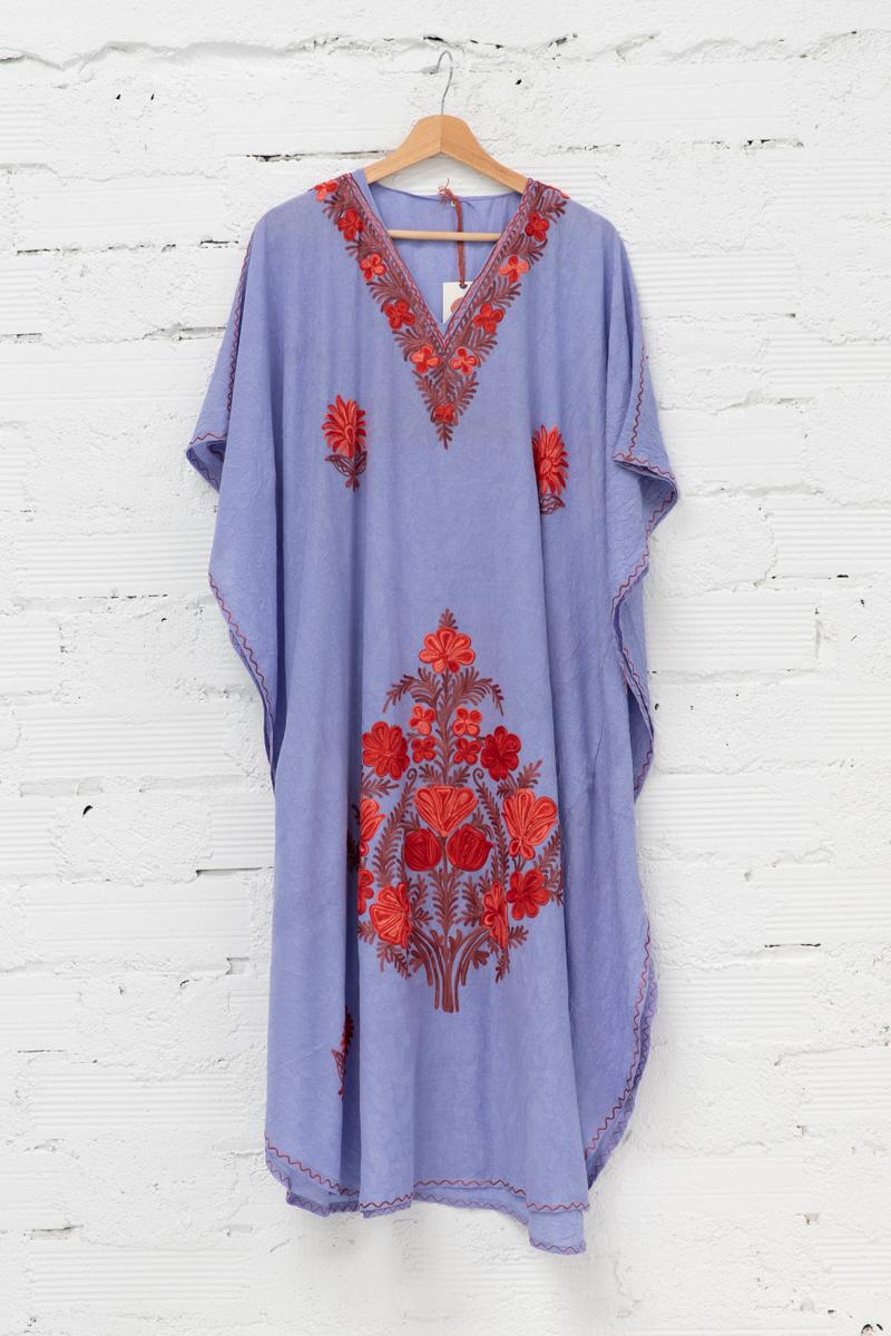 Long embroidered kaftan