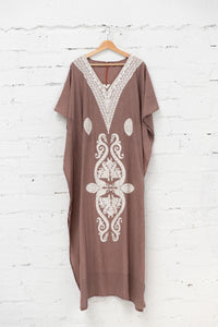 Long embroidered kaftan