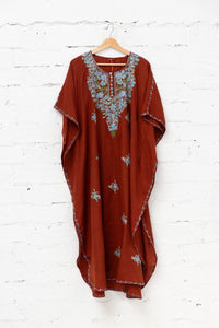 Long embroidered kaftan