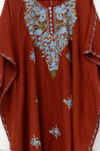 Long embroidered kaftan