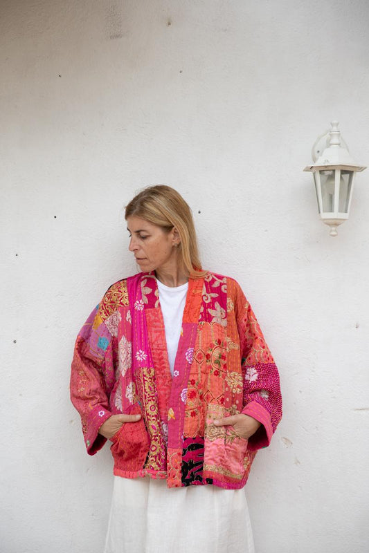 Old Kantha Patchwork Jacket