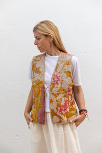 Old kantha reversible Vest