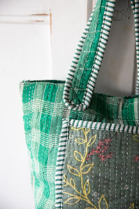 Small old kantha bag