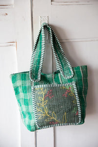 Small old kantha bag