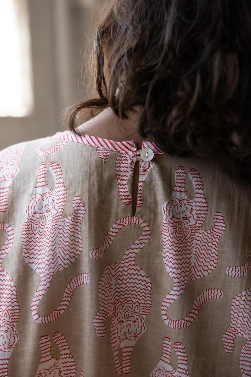 Sanjana tiger kids dress