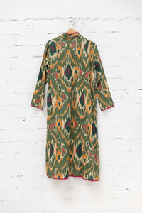 Ikat Green Dress