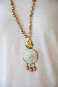 Antic Afghan glass necklace