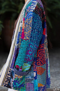 PATCHWORK KANTHA KIMONO