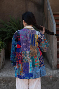 PATCHWORK KANTHA KIMONO