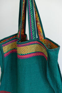 Reversible Kantha Market Bag