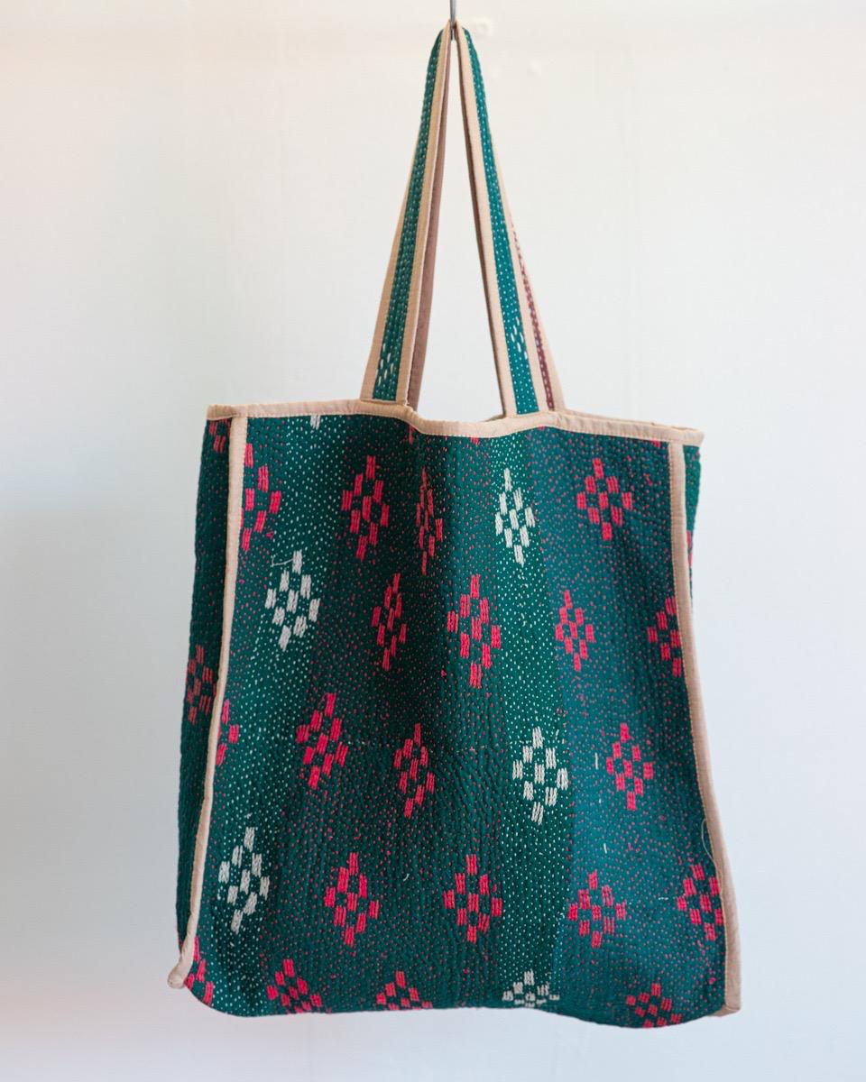 Reversible Kantha Market Bag