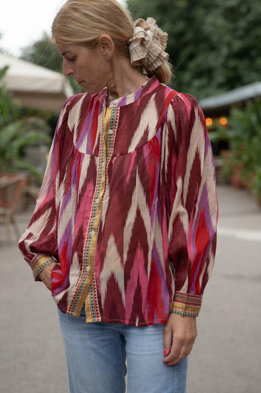 Ikat print top