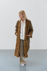 REVERSIBLE LONG QUILTED COAT