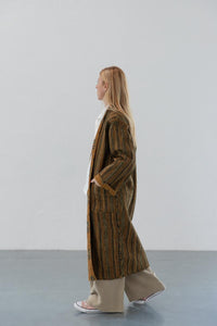 REVERSIBLE LONG QUILTED COAT