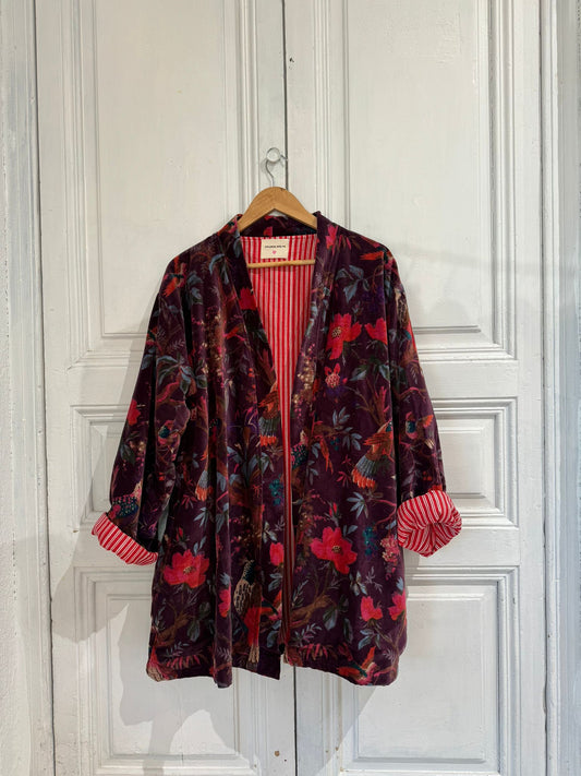 Velvet Kimono Short
