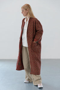 REVERSIBLE LONG QUILTED COAT