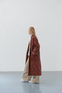 REVERSIBLE LONG QUILTED COAT