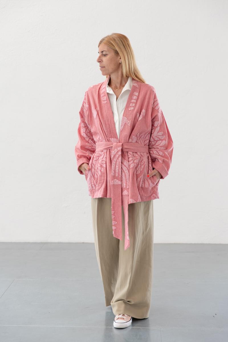 APPLIQUE KIMONO