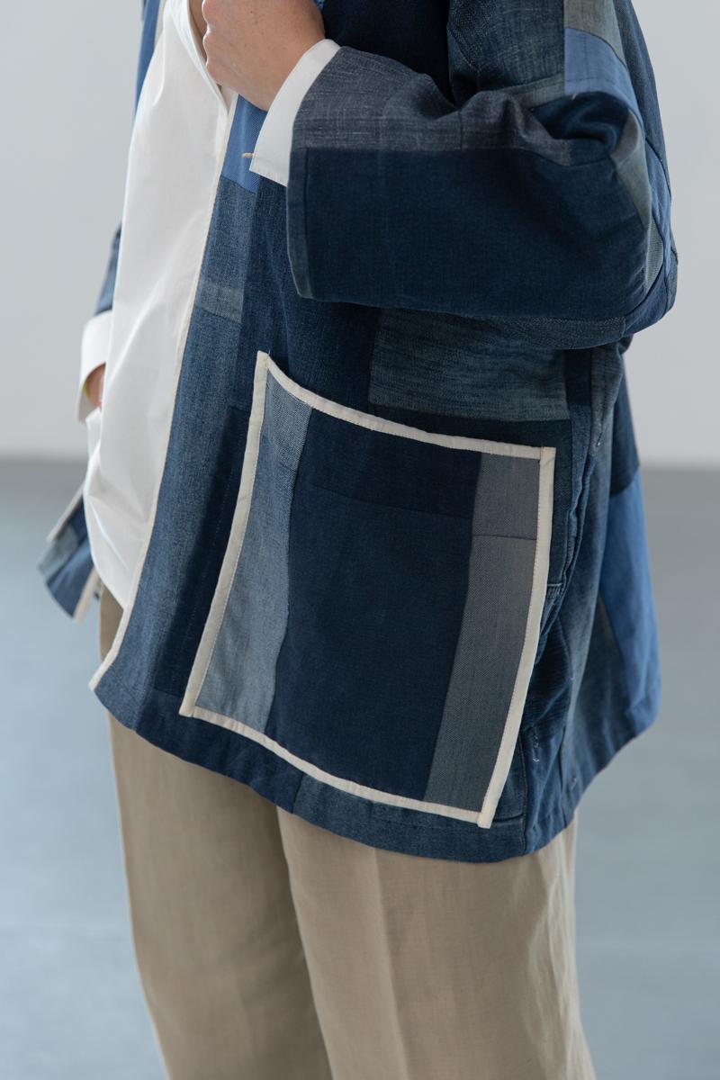 PATCHWORK JEANS KIMONO