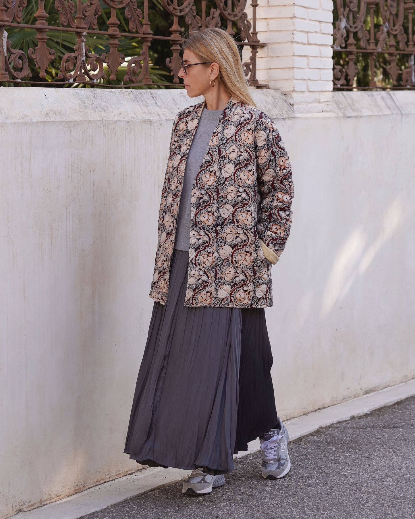 Quilted Kimono with belt